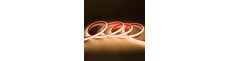5m 10W/m Vandtæt COB CCT LED strip RA90 - 24V DC, IP68, 576 LED pr. meter