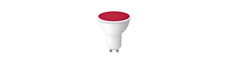 GU10 5W Rød LED spot