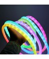 3m RGBIC Neon flex slange - USB, IP20, Komplet sæt, vævet reb, Bluetooth App, fjernbetjening