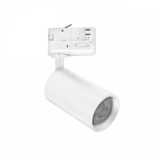 Dim to warm GU10 skinnespot - Inklusiv 6W Dimtowarm pære, Hvid, 3-faset skinne