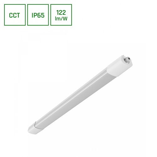 Limea Select LED-armatur 600mm 18W - 3CCT, 230V, 120°, IP65, 36×46×600mm, hvid, industriel LED-belysning fra Spectrum