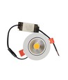 LEDlife 3W indbygningsspot - Hul: Ø7,5 cm, Mål: Ø8,5 cm, hvid kant, dæmpbar, 12V/24V