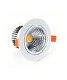 3W Ø8,5cm indbygningsspot dæmpbar - 12V/24V, Hul: Ø7,5 cm, Mål: Ø8,5 cm, hvid kant