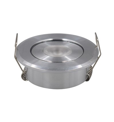 1,5W Ø5,2cm elevator spot - Hul: Ø4,4 cm, Mål: Ø5,2 cm, 25° spredning, 1m ledning