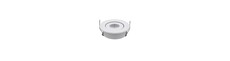 1W Ø5,2cm indbygningsspot dæmpbar - 12V/24V, Hul: Ø4,2 cm, Mål: Ø5,2 cm, 2,2 cm høj, hvid