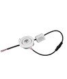1W Ø5,2cm indbygningsspot dæmpbar - 12V/24V, Hul: Ø4,2 cm, Mål: Ø5,2 cm, 2,2 cm høj, hvid