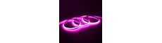 5m 9W/m Rosa Dot-free COB-LED strip - 24V DC, IP67, 240 LED/m, 5 års garanti