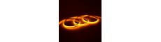5m 9W/m Gul Dot-free COB-LED strip - 24V DC, IP67, 240 LED/m, 5 års garanti