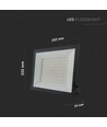 V-Tac 100W LED projektør - Arbejdslampe, udendørs