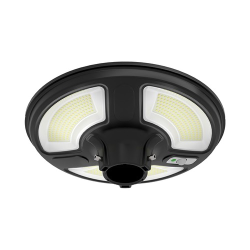 Vt-65w LED 10w - solcelledrevet, rund, havelampe, med sensor, RF-fjernbetjening, 4000k, IP65