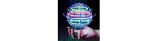 Hover Orb flyvende bold med RGB lys - Ø8,5 cm, blå, perfekt til børn og barnlige sjæle
