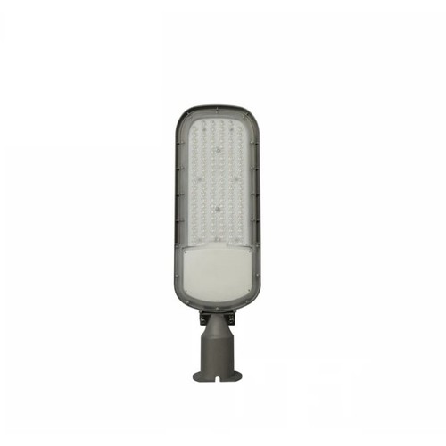 100W skumrings LED gadelampe - Skumringssensor, Ø60 mm, grå, IP65, IK09, 230V