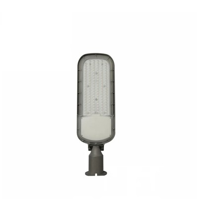 100W skumrings LED gadelampe - Skumringssensor, Ø60 mm, grå, IP65, IK09, 230V