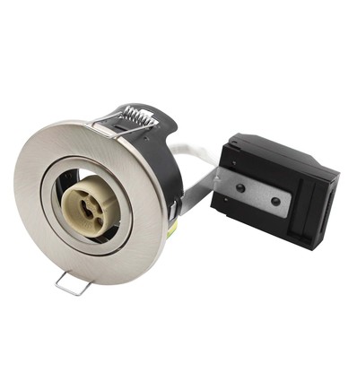 GU10 indbygningsspot - Satin nikkel, IP20