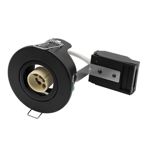 V-Tac indbygningsspot - GU10, sort, IP20