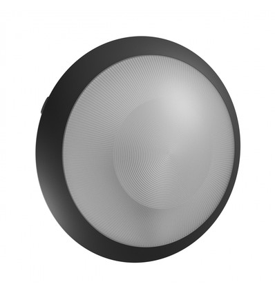 E27 Sløjfbar Sensorlampe - IP65, Ø30cm, Højde: 9cm, Mikrobølgesensor, IK08, uden lyskilde