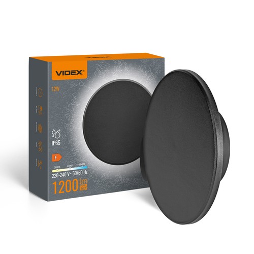 DOME væglampe 12W - CCT, IP65, sort