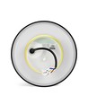 Dome 12W rund LED væglampe - IP65, CCT, sort