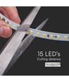 120 VT-2835 LED løbende lysliste 10W/m - 24V, 6500K, IP20, (10m/rul)