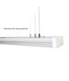 Limea Prismatica LED-armatur 1200mm 40W/30W/20W - 3CCT, 230V, 100°, IP44, IK10, 1200x115x60mm, industrielt