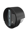 10W Verto Round Edge CCT væglampe, IP65 - 120lm/W, sort, 3-CCT, asymmetrisk lys, udendørs/indendørs