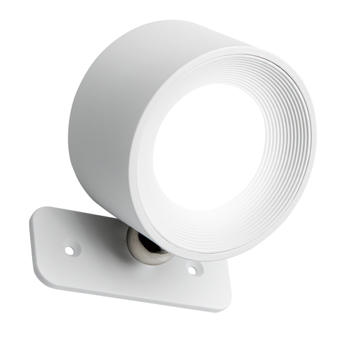 4,5W Genopladelig væglampe CCT - IP20, Rund, Hvid, 360° roterbar, inkl. lyskilde og fjernbetjening