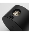 4,5W Genopladelig væglampe CCT - IP20, Rund, Mat sort, 360° roterbar, inkl. lyskilde og fjernbetjening