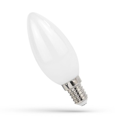 E14 4W LED kertepære - C35, Kultråd, matteret glas