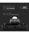 V-Tac 30W LED sensor projektør - Hurtig connector, 120lm/w, sort