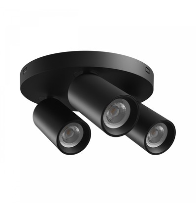 Madara Altro loftlampe 3xGU10 - 230V, IP20, sort, rund