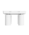 Loftlampe med 2x2 spots, GU10 - Hvid, IP20 indendørs, uden lyskilde