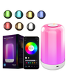 Opladelig RGB+CCT LED bord/natlampe - Bluetooth, Hvid, touch dæmpbar, IP20 indendørs