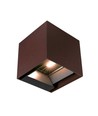 9W LED Solcelle væglampe - IP65, CCT, 3 lyskulører, PIR-sensor, corten hus