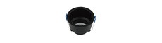 VT-9001RD lampeholder GU10 - aluminium, honeycomb, dyb anti-blænding, sort rund