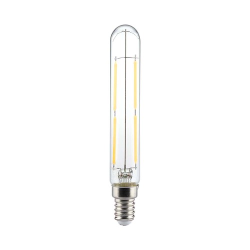 E14 4W LED pære - T20, kultråd, klart glas