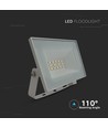 10W LED projektør, hvid - 850lm, IP65, 4000K, hvidt kabinet