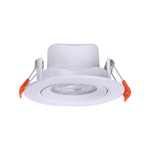 7W Ø8,8cm LED indbygningsspot - Hul: Ø6,8 cm, Mål: Ø8,8 cm, CCT - 3 lyskulører