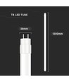 120cm / 16,5W T8 LED rør - Samsung LED chip, 110-120 lm/W, nano-plast, 5 års garanti
