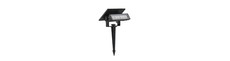0,9W VT-41009 LED vægmonteret lampe - Mini, spidssolcelle, 2-i-1, 3000K, sort, IP65