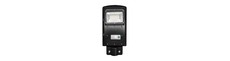 Solcelle Gadelampe 6W med Sensor - Fjernbetjening, sort, 800lm, IP65