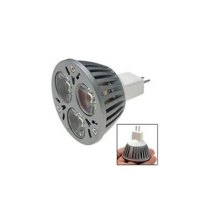 LEDlife TRI3 LED spotpære - 3W, dæmpbar, 12V, MR16 / GU5.3