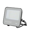 VT-4455 projektør 50W - LED, Cree chip, 3000K, sort hus, gråt glas, 135lm/W, 6 års garanti, IP65