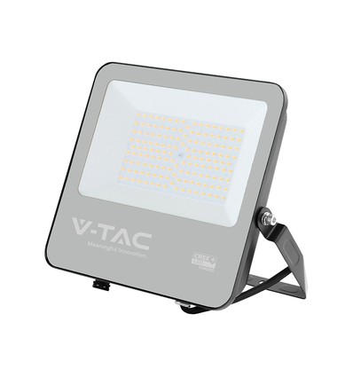 1M VT-44101 LED projektør 100W - Cree chip, kabel, 3000K, sort hus, 135 lm/W, 6 års garanti, IP65