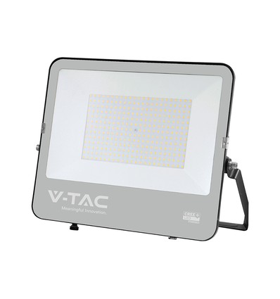 200W LED projektør - 135lm/W, IP65, CREE, 6 års garanti, sort, udendørs