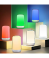 Opladelig RGB+CCT LED bord/natlampe - Hvid, touch dæmpbar, IP20 indendørs
