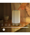 Opladelig RGB+CCT LED bord/natlampe - Hvid, touch dæmpbar, IP20 indendørs