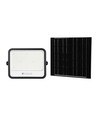 VT-404W LED projektør 400W - med solpanel, CCT: 7-i-1, sort hus, batteriindikator, IP65