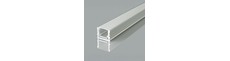 2m gulvprofil til LED strips - 17x14mm, inkl. cover, overflademonteret