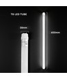 60cm / 7W High Lumen LED rør - 150lm/W, Nano plast, G13, 6500K