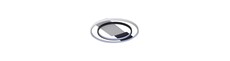 50W LED loftslampe, CCT 3-i-1 - Ø50,5cm, hvid/sort kant, inkl. fjernbetjening